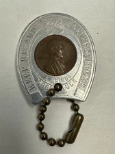 Vintage Lucky Horseshoe Keep Me and Never Go Broke Duquesne Pilsener Beer Charm