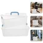  Organiser Box with Compartments Kids Small Storage Containers Cube Bins