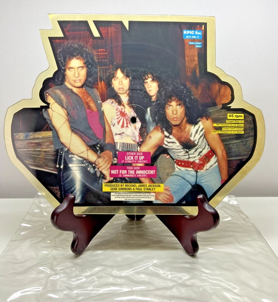 Kiss Lick It Up Shaped Picture Disc Vinyl Record - Image 2 of 3
