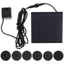 Solar Water Pump 7V 1W Submersible Solar Panel Pump for Aquarium Fountain Pon...