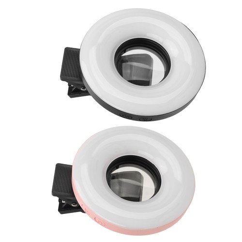 Macro Lens With Mini Clip Ring Light 15X Zoom 3000K‑6500K 5 Adjustable Brig GDB - Photo 2/18