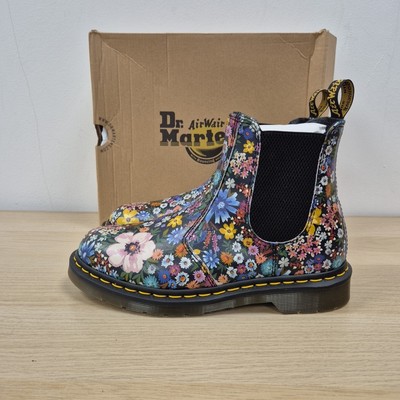 Dr Martens 2976 Wanderlust Wanderflowers Leather Floral Chelsea Boots Uk 6