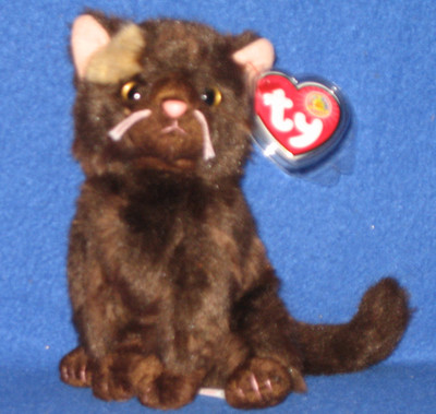 TY FIDDLER the CAT BEANIE BABY - MINT with MINT TAGS - BBOM