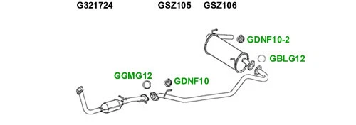 Exhaust Pipe For Suzuki Jimny SUV 1.3 16V 4WD 1.3 16V - Picture 2 of 3