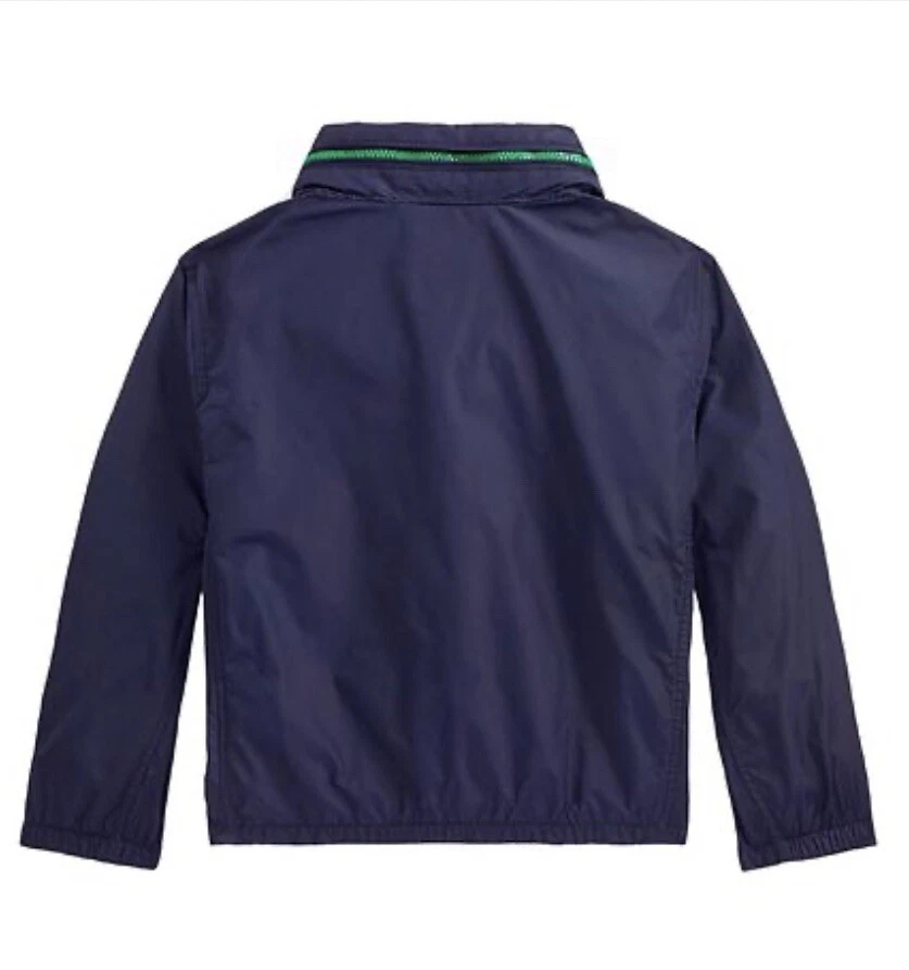 BNWT Polo Ralph Lauren Navy Hooded Windbreaker Jacket Age 14-16 Years - Image 3 of 4