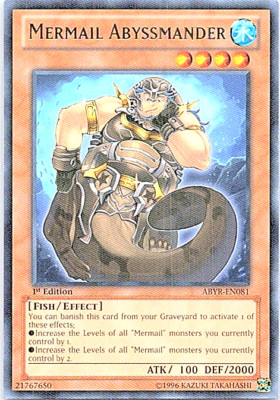 Mermail Abyssmander ABYR-EN081 Yu-Gi-Oh! Card Light Play 1st Edition | eBay