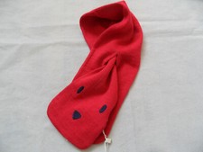 PETIT BATEAU beautiful baby scarf pull through with face red New