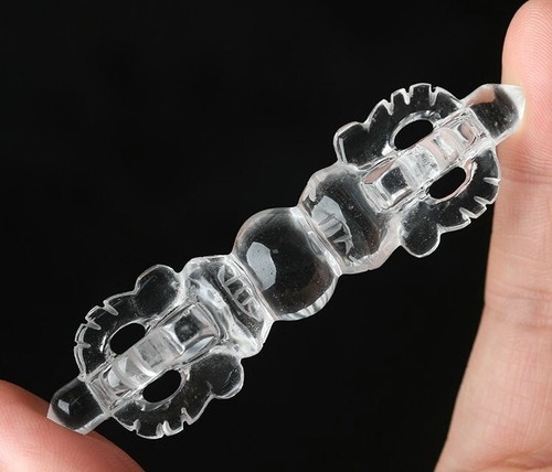 Wholesale 1pc Natural Clear Quartz Carved Vajra Dorje Buddhist Amulet Reiki - Picture 3 of 8