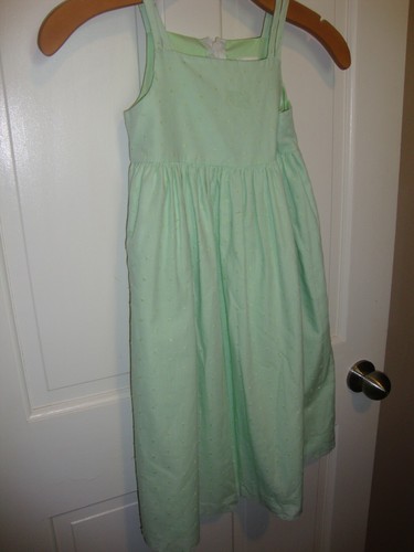 Kelly’s Kids Boutique Pastel Green Sleeveless Summer Spring Dress Size 5     397 - Picture 1 of 4