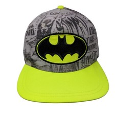 Batman Snapback Hat Multi Youth OSFM Adjustable Embroidered DC Comics