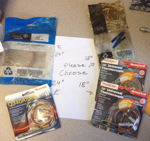 24" Q340A1074 OR 18" Q340A1066 Universal Thermocouple Adapter fit any Pilot NOS