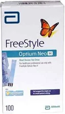 Abbott FreeStyle Optium Neo H Blood Glucose strip (100 Test Strips) Free Ship.