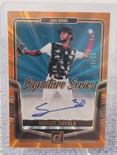 2024 Donruss Baseball Samuel Zavala #SS-SZ Signature Series Orange /25 Padres