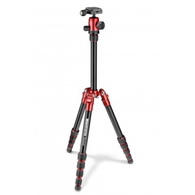 Manfrotto 三脚 Element MKELES5RD-BH Manfrotto Travel Tripod Element MKELES5RD-BH Small Red