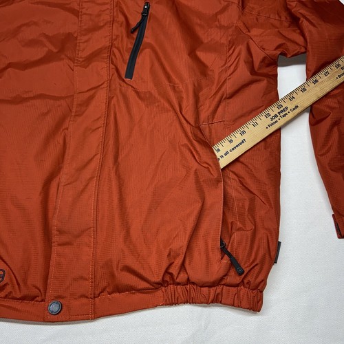 Free Country Men’s XL Burnt Orange Winter Jacket W/Hood,Zip Pockets,Compartments - Picture 6 of 12