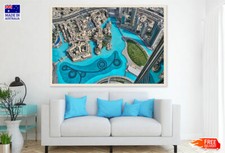 (Laminated) The Burj Khalifa In Dubai, United Arab Emirates Sky View Pho 91x61cm