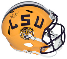 PATRICK PETERSON AUTOGRAPHED LSU TIGERS FULL SIZE SPEED HELMET BECKETT