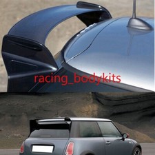 For Mini Cooper R56 Rear Roof Window Spoiler Wing Lip Diffuser Frp Unpainted