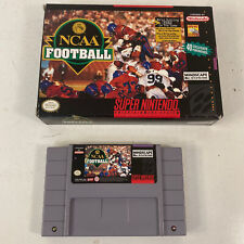 NCAA Football Super Nintendo Entertainment System, 1994 Box And Game