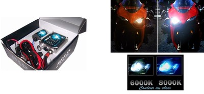 Kit Phare Xénon H7 8000K Pour Moto Kawasaki Z 750 (ZR750J) - 1 Lampe - Marque RPS