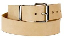 THICK VEG TANNED GENUINE LEATHER 1 3/4" WIDE WORK BELT HEAVY DUTY USA MADE