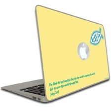 John 3:17 Bible Verse Macbook Air or Macbook Pro Skin - FREE SHIPPING