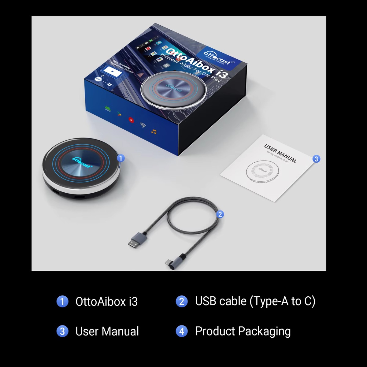 Ottocast Multimedia Player AIBOX i3 for BMW Video Streaming Box