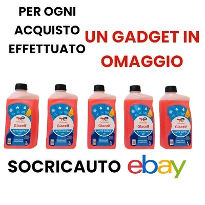 5 LITRI LIQUIDO ANTIGELO ROSSO TOTAL GLACELF AUTO SUPRA 2F