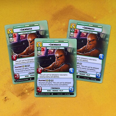 OP HYPERSPACE Chewbacca Faithful First Mate JTL PLAYSET SWU 7 Jump Promo x3