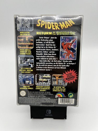 ‼️NINTENDO NES SPIEL SPIDERMAN RETURN OF THE SINISTER SIX OVP... - Bild 2 von 15