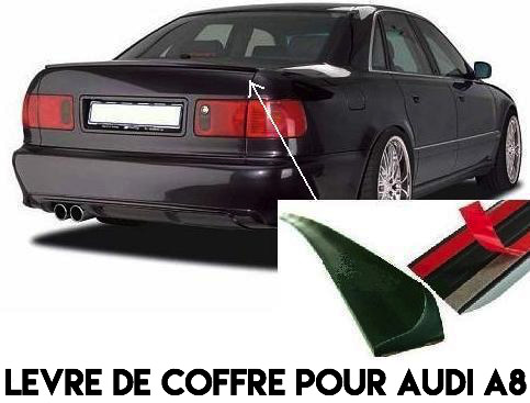 Becquet de coffre Audi A8 D2 pour corriger le style arrière - Spoiler de malle adhésif