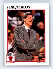1991-92 Hoops Series 1 Coach #224 Phil Jackson Chicago Bulls