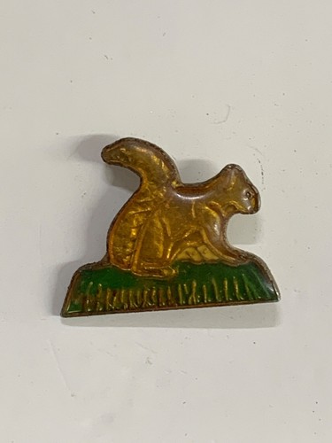 Vintage Brooch Pin Squirrel Pin Brown Squirrel