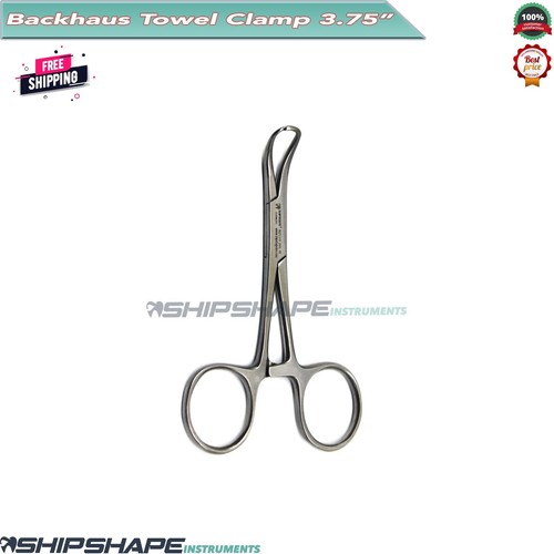 Backhaus Towel Clamp 9cm Grasping Tissue Forceps Surgical Vets Hemostatic Pliers - Bild 10 von 12