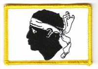 AufnäHer Frankreich - Korsika Fahne Patch Flagge Fahne