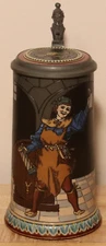 Keeper of the Wine Mettlach 1/2 Liter German beer stein antique # 2776