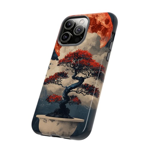 Bonsai Tree Blood Moon - Phone Ink Cover Case for iPhone, Galaxy, Pixel - 第 87/281 張圖片