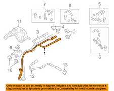 BMW OEM 12-19 M5, M6 Gran Coupé, M6 Mangueras de refrigeración Tubos-Línea de alimentación 11538092640