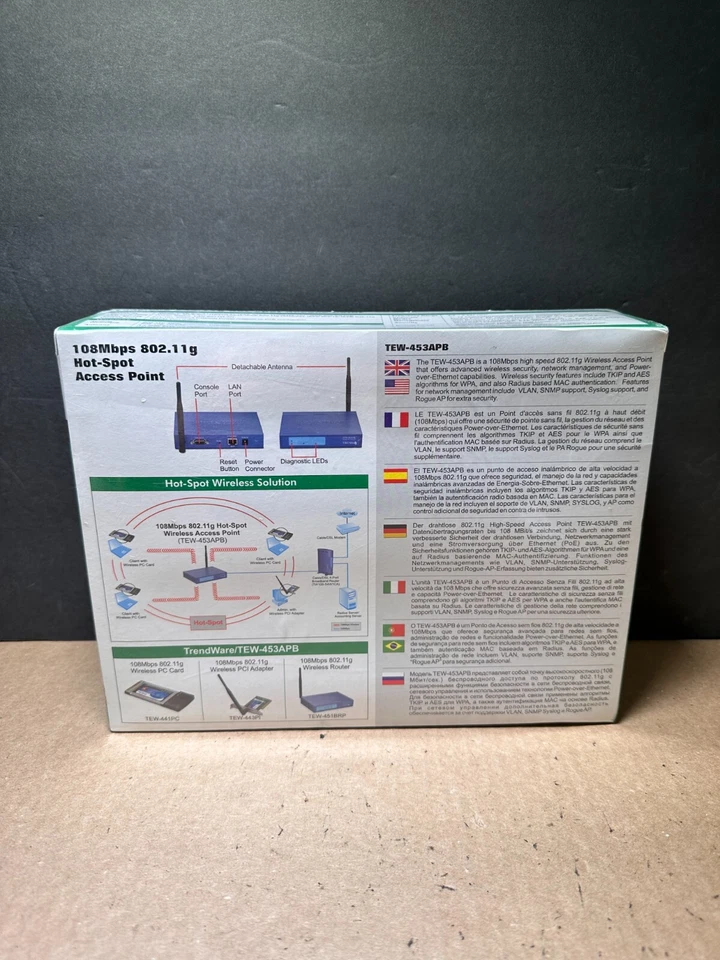 TRENDnet TEW-453APB Blue 108Mbps 802.11g Hot-Spot Ethernet & HDMI Access Point - Image 4 of 4