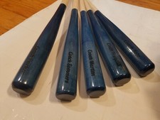Custom Team Pack of 5 Maple Wood Game Baseball Bats 32" - 35" Adult/HS Choose..