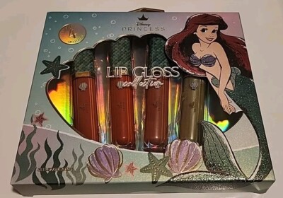 Disney - The Little Mermaid - ARIEL - 4 Piece Lip Gloss Collection - New In Box