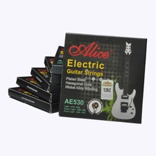 6Sets Alice Electric Guitar Strings Hexagonal Core Nickel Alloy Wound AE530L 010
