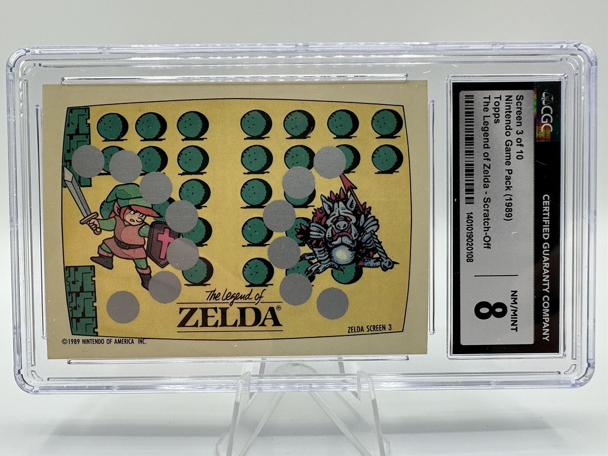 Nintendo Game Pack 1989 Topps The Legend Of Zelda Scratch Off