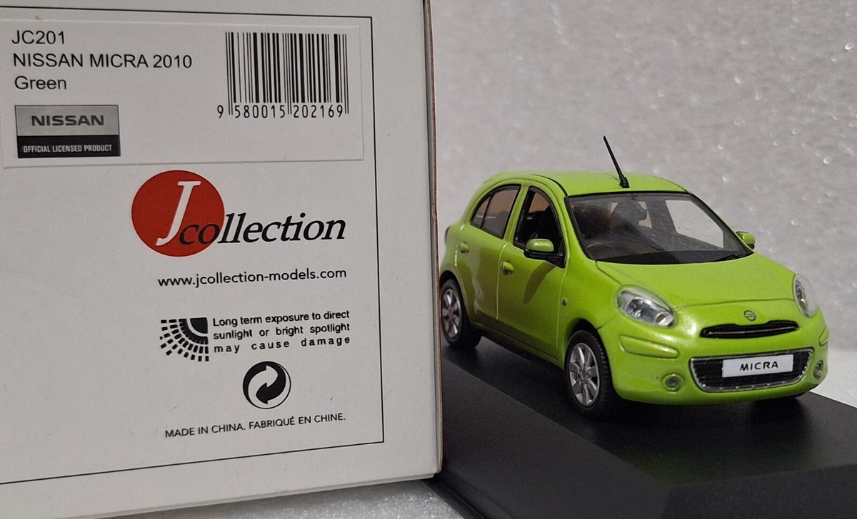 Nissan Micra 2010 Green 1:43 J-Collection JC201 EXTREMELY RARE