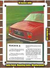 Metal Sign - 1978 Peugeot 504