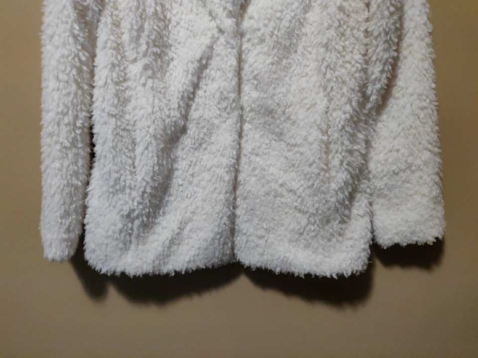 Xhilaration Mujer S Forrado Polar Abrigo Marfil Cuello Broches Manga Larga Bolsillos Foto 4 de 4