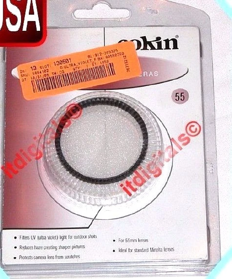 Genuine Cokin 55mm UV Lens Dust Protector Protection Safety Glass Filter Guard - Image 2 of 2