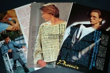 RIVER PHOENIX 1989 JPN Picture Clipping 3-SHEETS(5pgs) #vj/q