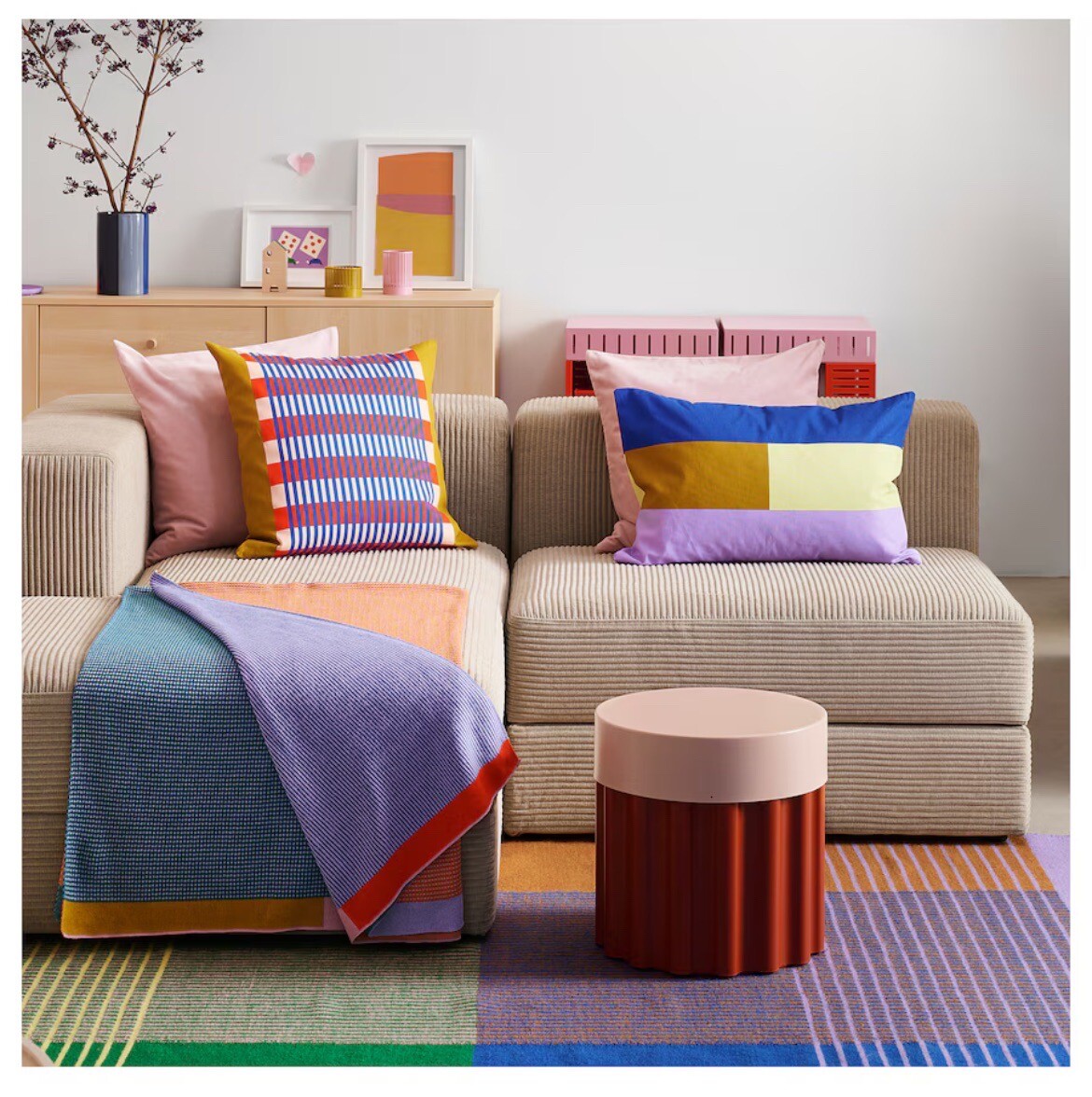 IKEA／イケア★TESAMMANS／テサッマンス★サイドテーブル★スツール収納 Ikea TESAMMANS Side table Brand New In Box | eBay