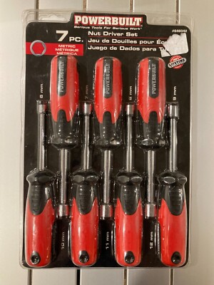 Powerbuilt 7 Pc Metric Nut Driver Set - 646042